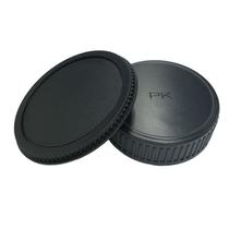 Kit com tampas de proteção (traseira da lente + corpo da câmera) para Pentax K