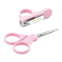 Kit Com Tesoura E Cortador De Unha Infantil Adoleta