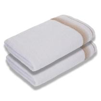 Kit Com Toalhas De Banho Luxury Soft Beka Luxo Branco