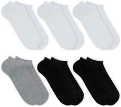 Kit com três pares de meias mistas