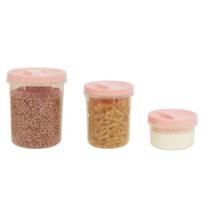 Kit Com Três Potes De Rosca Para Alimentos Colors Uninjet