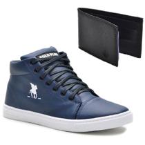 Kit Com Um Tênis Casual Costura Reforçada Polo Plus E Uma Carteira Simples Kit Com Um Tênis Casual Costura Reforçada Polo Plus E Uma Carteira Simples