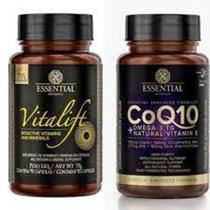 Kit com Vitalift 90 cápsulas + CoQ10 60 cápsulas Essential Nutrition