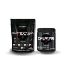 Kit com Whey HD 900g + Creatina 300g - Black Skull Kit com Whey HD 900g + Creatina 300g - Black Skull