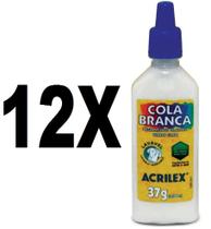 Kit Com12 Colas Branca - 37g Acrilex