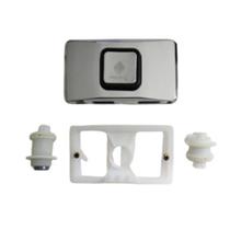 Kit Comando Montaflux Montana Hydro Cromado com Botão Acionamento para Caixa Embutida