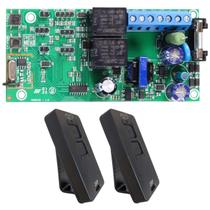 Kit Comando Placa Eletrônica Motor Porta Enrolar Fass Com 2 Controles
