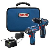 Kit combinado BOSCH 12V Max Brushless 3/8" Furadeira/Furadeira + 1/4" Impacto