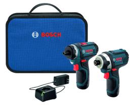 Kit combinado BOSCH 12V Max sem fio para 2 ferramentas com 2 baterias