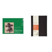 Kit combinado Casafoyer Série 400, bloco de desenho e diário de arte de capa dura
