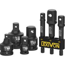 Kit combinado de adaptador de soquete LEXIVON LX-109 de 7 peças com proteção contra ferrugem