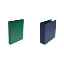 Kit combinado de anéis redondos Binder Casafoyer de 2,54 cm verdes e 7,62 cm azuis