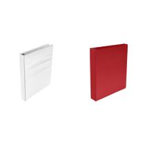 Kit combinado de carpetas Casafoyer de polipropileno de 2,54 cm blanco y 3,81 cm rojo Kit combinado de carpetas Casafoyer de polipropileno de 2,54 cm blanco y 3,81 cm rojo