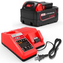 Kit combinado de carregador de bateria WECACHWE 18V 6.0Ah de lítio Kit combinado de carregador de bateria WECACHWE 18V 6.0Ah de lítio