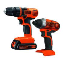 Kit combinado de ferramentas elétricas BLACK+DECKER 20V MAX, furadeira sem fio
