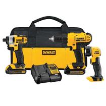 Kit combinado de ferramentas elétricas DEWALT 20V MAX Cordless Drill Impact