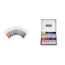 Kit combinado de marcadores laváveis Casafoyer com pontas finas/cônicas