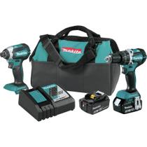 Kit combinado Makita XT269M 18V LXT de íon de lítio sem escova 4,0 Ah