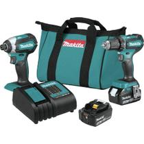 Kit combinado Makita XT281S 18V LXT com bateria de 3,0 Ah
