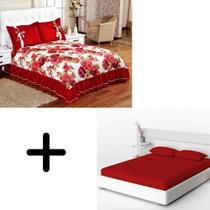 Kit Combo 01 Colcha Cobre Leito Lençol Isabela + 1 Jogo Cama Kit Combo 01 Colcha Cobre Leito Lençol Isabela + 1 Jogo Cama