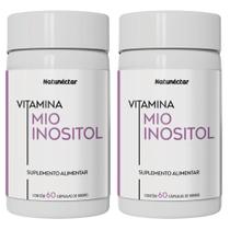 Kit Combo 02 UND Mio Inositol 1000mg 120 cápsulas Suplemento Alimentar Natunéctar