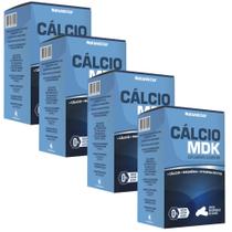 Kit Combo 04 UND Cálcio MDK 600mg Magnésio Vitamina D K2 240 Cápsulas Suplemento Alimentar Natunéctar