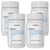 Kit Combo 04 UND Cloreto de Magnésio P.A. 60 Cápsulas Natunéctar 240 Cápsulas