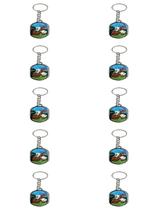 KIT COMBO 10 Chaveiro SANTO São Jorge GUERREIRO COLORIDO