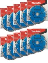 Kit Combo 10 Discos Diamantado para Concreto/Granito - D-42581 - Makita