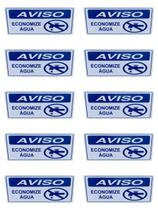 KIT COMBO 10 Placa de Sinalização 15x20 AVISO ECONOMIZE AGUA