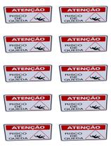 KIT COMBO 10 Placa DE Sinalização ATENÇÃO RISCO DE QUEDA