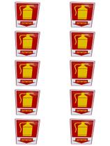 KIT COMBO 10 Placa de Sinalização extintor 15x30 seta baixo KIT COMBO 10 Placa de Sinalização extintor 15x30 seta baixo