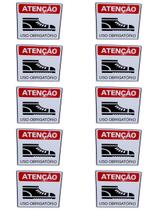 KIT COMBO 10 Placa Sinalização OBRIGATORIO BOTA SEGURANÇA KIT COMBO 10 Placa Sinalização OBRIGATORIO BOTA SEGURANÇA