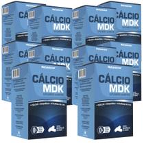 Kit Combo 10 UND Cálcio MDK 600mg Magnésio Vitamina D K2 600 Cápsulas Suplemento Alimentar Natunéctar