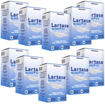 Kit Combo 10 UND Lactase Total 600 Cápsulas 10.000fcc Enzima Digestiva Lactose