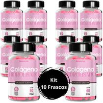 Kit Combo 10X Colágeno Hidrolisado 600 Cápsulas Natunéctar