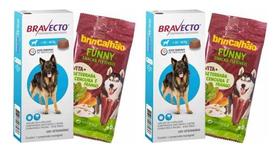 Kit Combo 2 Bravecto Antipulga E Carrapato 20 A 40kg 1000mg
