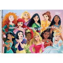 Kit Combo 2 Cadernos De Desenho Princesas Disney 80 Folhas - Tilibra