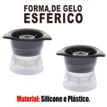 Kit Combo 2 Formas De Gelo Esfera Bola Grande Redonda Bar Whisky Bebidas Kit Combo 2 Formas De Gelo Esfera Bola Grande Redonda Bar Whisky Bebidas