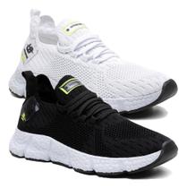 Kit Combo 2 Tenis Unissex Fast Pro Respiravel Corrida Treino Academia