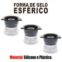 Kit Combo 3 Formas De Gelo Esfera Bola Grande Redonda Bar Whisky Bebidas Kit Combo 3 Formas De Gelo Esfera Bola Grande Redonda Bar Whisky Bebidas