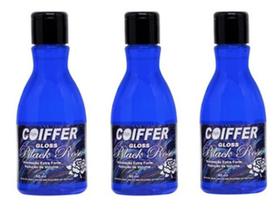 kit combo 3 unidades gloss black rose coiffer 80ml