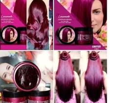 kit combo 3 unidades mascara coifferliana vinho+marsala coiffer 350g