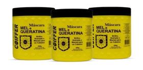 Kit Combo 3 Unidades Máscara Mel E Queratina Coiffer Kit Combo 3 Unidades Máscara Mel E Queratina Coiffer