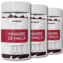 Kit Combo 3X Vinagre de Maçã 180 Cápsulas Natunéctar