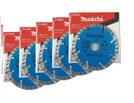 Kit Combo 5 Discos Diamantado para Concreto/Granito - D-42581 - Makita