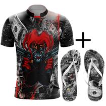 Kit Combo Camisa Coringa Favela Chave+ Chinelo Da Quebrada