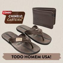Kit Combo Chinelo de Dedo Sandália + Carteira Danper Original Adulto Masculino Macio Confortável Kit Combo Chinelo de Dedo Sandália + Carteira Danper Original Adulto Masculino Macio Confortável