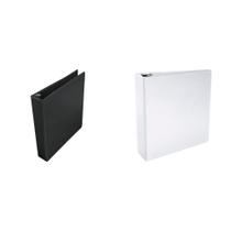 Kit Combo de Carpetas Casafoyer Polipropileno de 3 cm y 7.6 cm en Negro y Blanco Kit Combo de Carpetas Casafoyer Polipropileno de 3 cm y 7.6 cm en Negro y Blanco