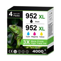 Kit Combo de Cartuchos de Tinta AEVUMINK 952XL Preto e Colorido Kit Combo de Cartuchos de Tinta AEVUMINK 952XL Preto e Colorido